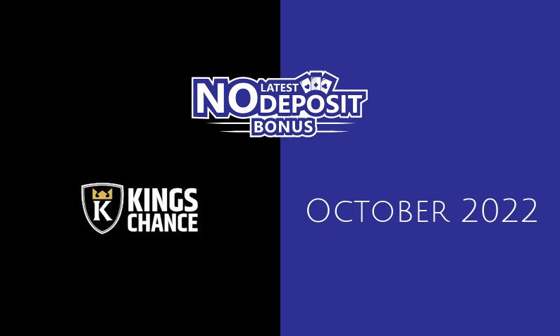 Latest Kings Chance no deposit bonus- 2nd of October 2022
