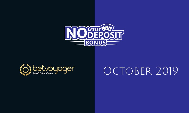 Latest no deposit bonus from Betvoyager Casino 2nd of October 2019