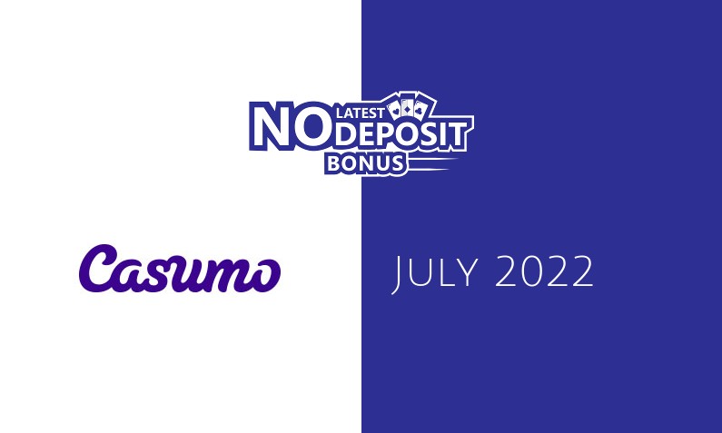 Latest no deposit bonus from Casumo 1st of July 2022