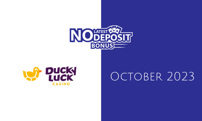 Latest no deposit bonus from DuckyLuck 3rd of October 2023