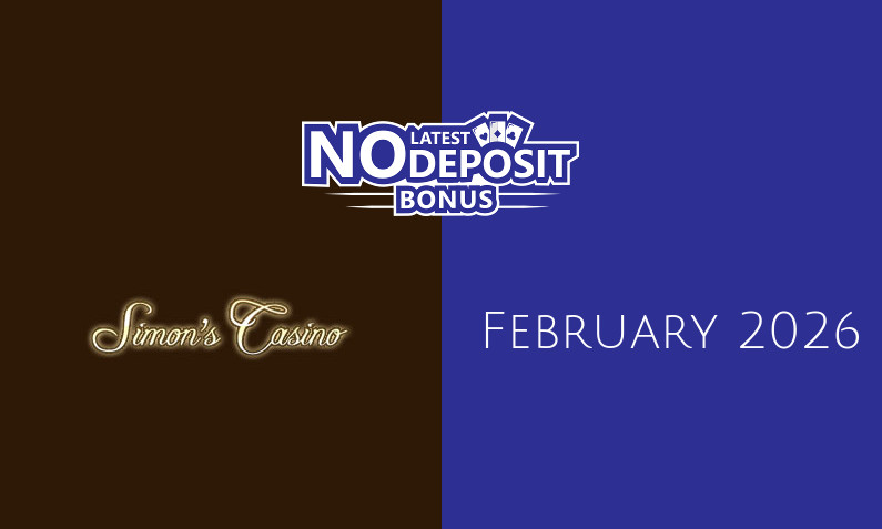 Latest Simons Casino no deposit bonus February 2026