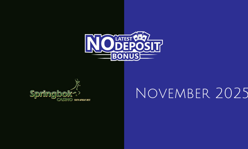 Latest Springbok Casino no deposit bonus, today 3rd of November 2025